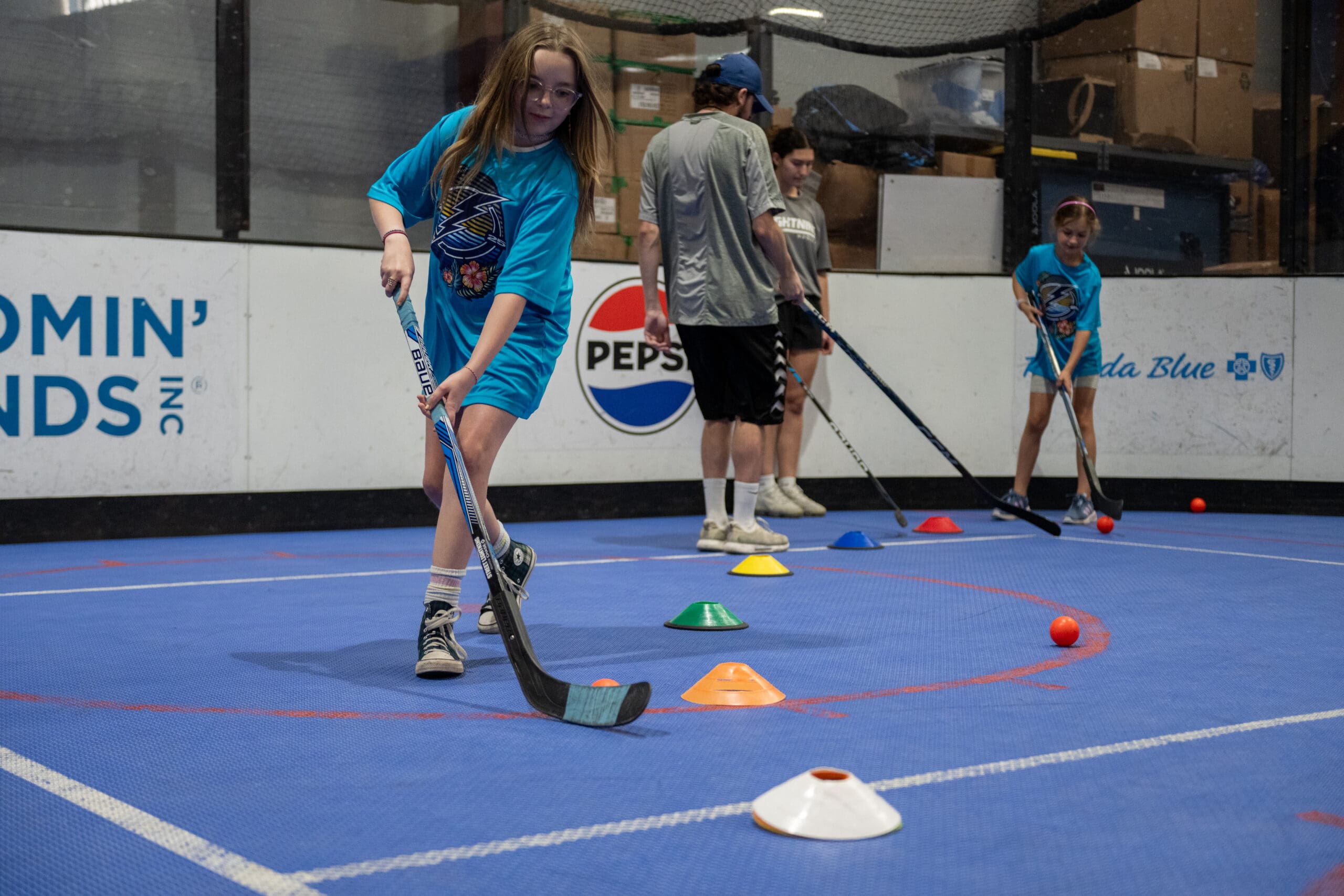 Girls Ball Hockey League Girls League Lightning Made Training Center