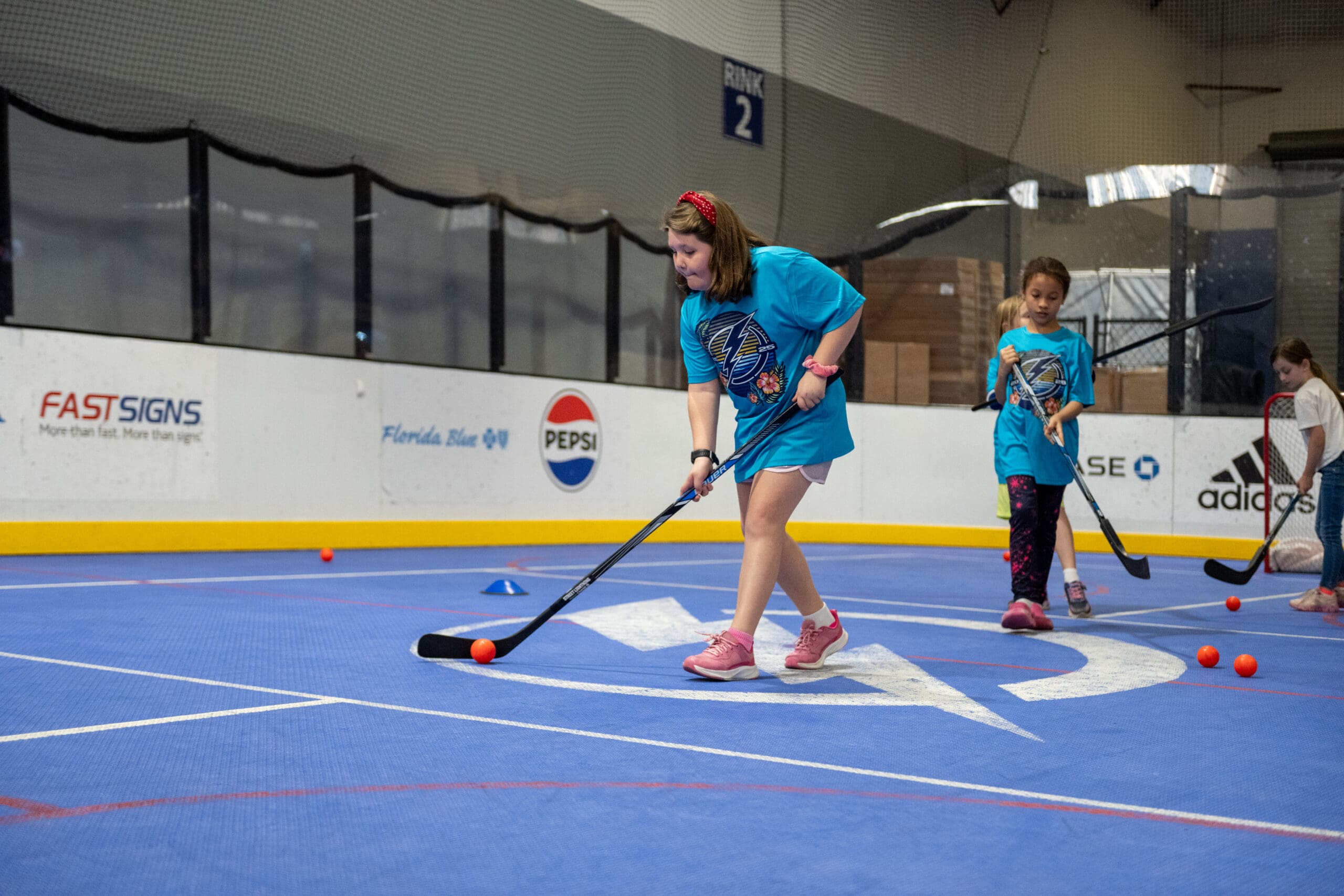 Girls Ball Hockey League Girls League Lightning Made Training Center